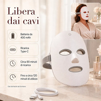 Maschera LED Wireless - La tua beauty routine a casa